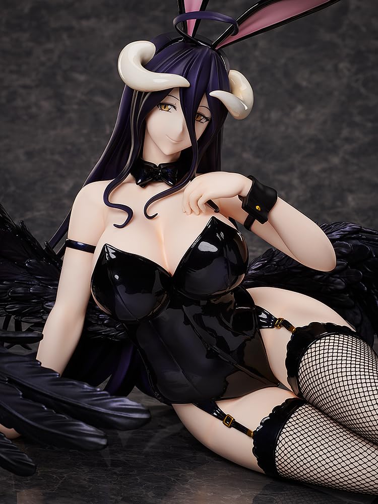 Plastová malovaná hotová figurka Overlord Albedo Black Bunny Ver. 1/4