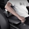 Ajustable PU Leather Car Armrest Tissue Box Backseat Tissue Case Holder Zipper Easy to Access and Installation Car