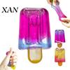 Stress Relief Gadget Gradient Color Ice Stick Squeeze Toy Simulation Cream Concentration Aid Lolly Sensory Hand Exercise Relaxation Tool Summer Party