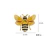 Stylish Rhinestone Bee Brooches for Women Unisex Crystal Glass Insect Pins Event Funny Gifts New Year Friends Decoration