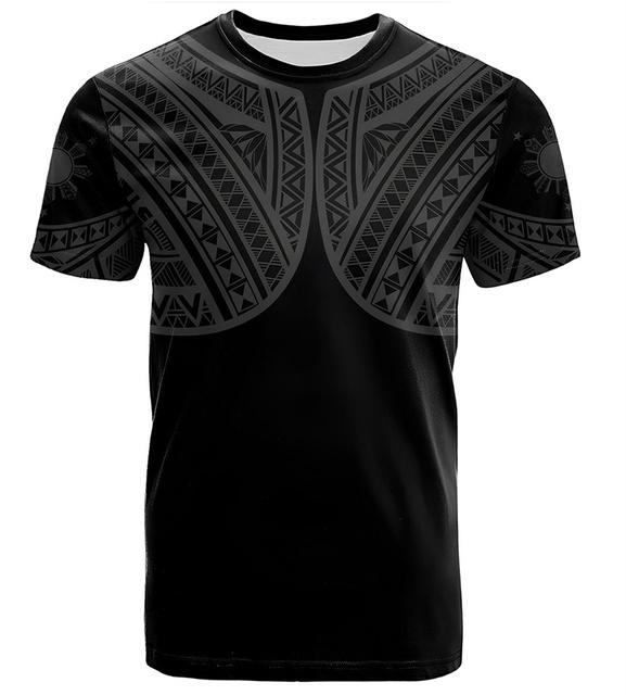 Nové 3D tričko s potiskem vlajky Filipín Erb Filipín Duchovní totem Grafická trička pro muže Vintage top