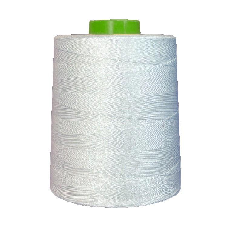 Polyester Thread Cone, 8000 Yards, Large Spool for High-Speed Sewing Machines, Black & White