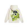 Li Ning X Disney Collaboration Monsters University Series Cartoon Print Fleece Warm Loose Pullover Hoodie Women Hoodies Off-White AWDT810-2
