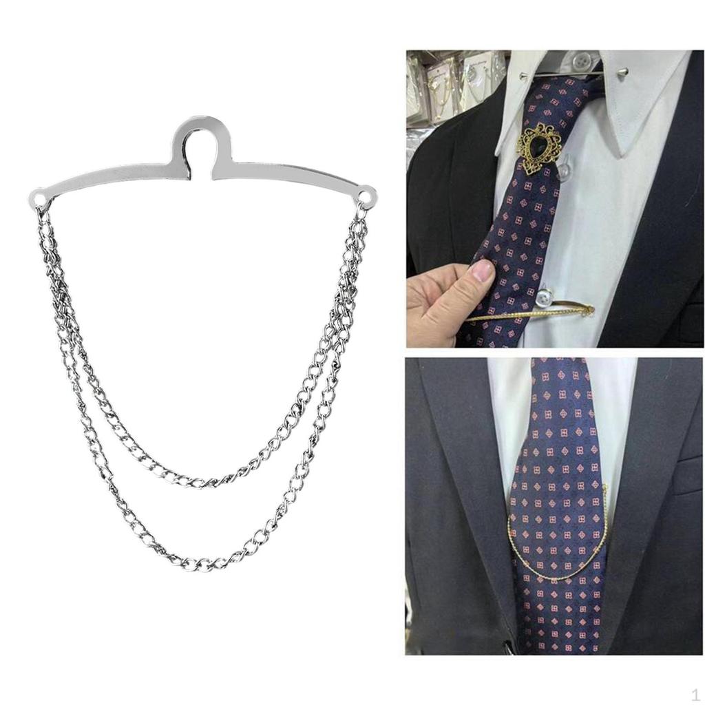 Buy Men's Tie Clip Necktie Gift Decoration Tassel Chain Link