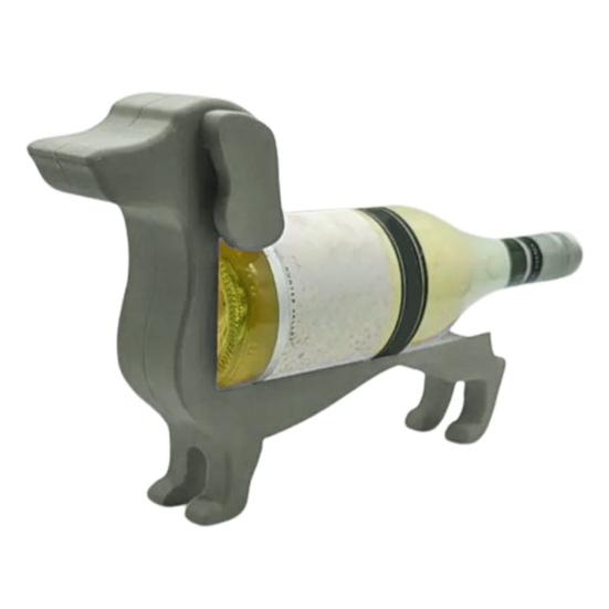 

Держатель для винной бутылки Такса Деревянная форма собаки Подставка для демонстрации пивных бутылок