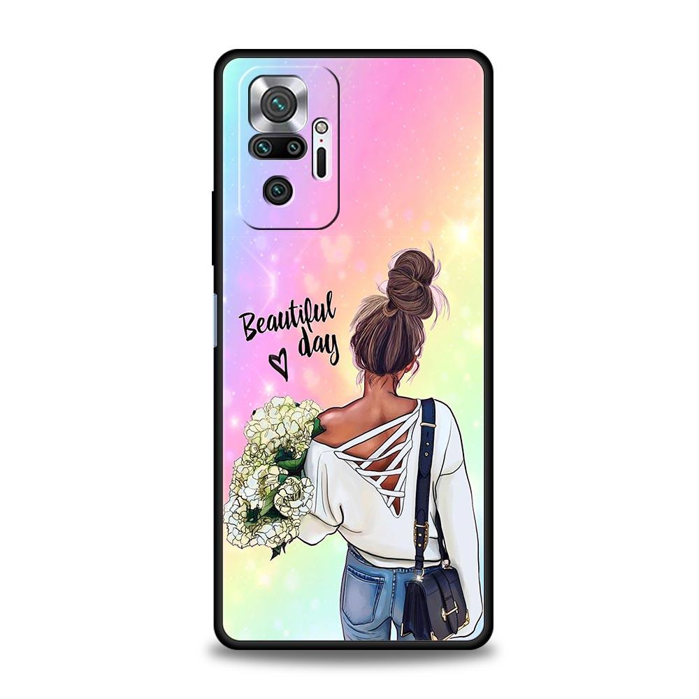 Super Mom Baby Phone Case For Xiaomi Redmi Note 14 13 5G 10 11 12 Pro Plus 4G 14C 13C 12C 10C Black Cover