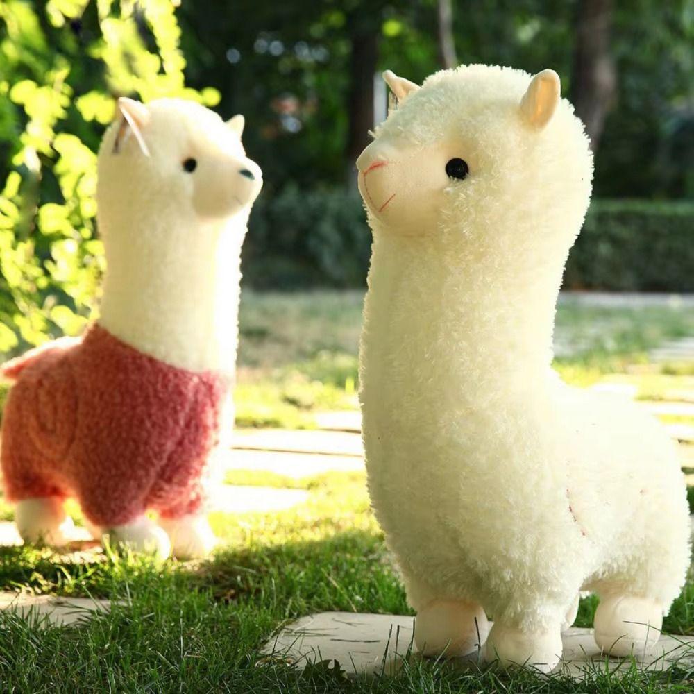 Soft Material Alpaca Plush Toy Children Gits Plush Toy Cute Sheep Llama Animal Dolls  Bed Decor