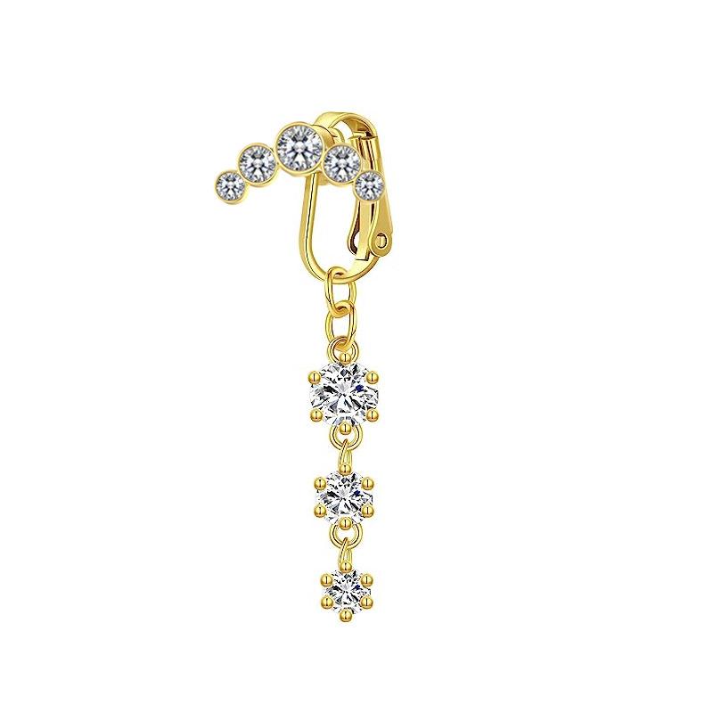 Butterfly Vermiculite Pendant Belly Button Rings From Perforated Navel Nails 5 Diamond S -Shaped Belly Belly Accessories