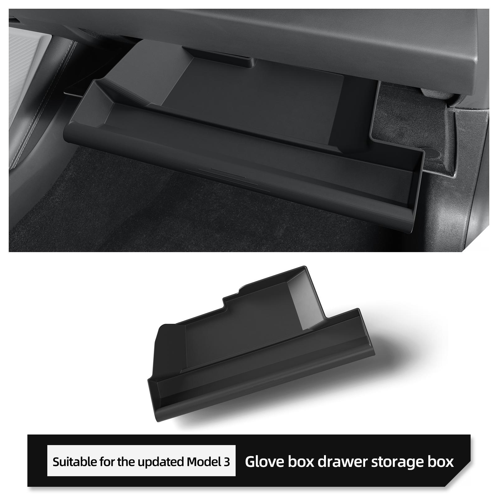 

Для Tesla Model 3 Highland Central Control Glove Box Storage Box Model3 2025 Car Storage Tray Stowing Organizer Car Accessories