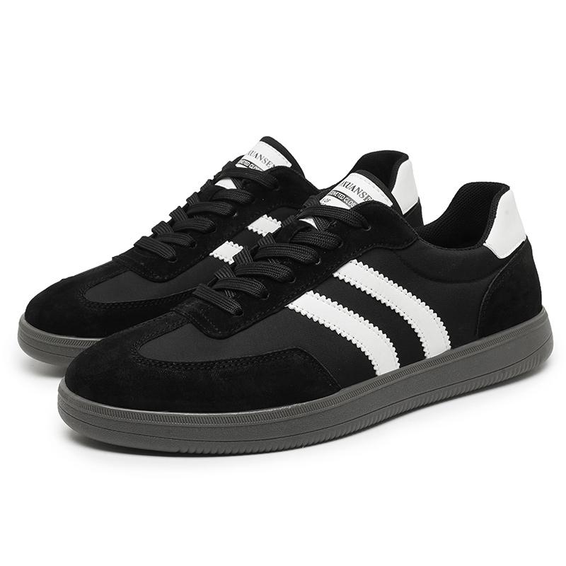 

Fashion New Trend Genuine Leather Casual Shoes Lace Up Comfort Men Skate Shoes Outdoor Soft Formal Walking Footwear Non-slip Sneakers 44 чёрный