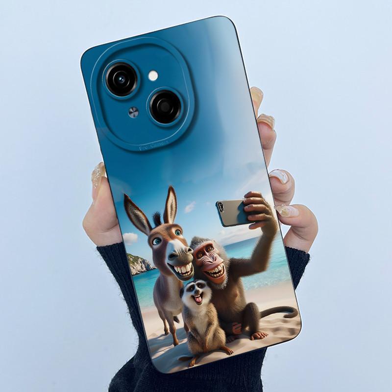 For Tecno Spark Go 1 s 1s 2025 Go1s Go2025 Pop 9 4G Phone Case Sweet Girls Cute Cats Soft Silicone Shockproof Back Cover Fundas