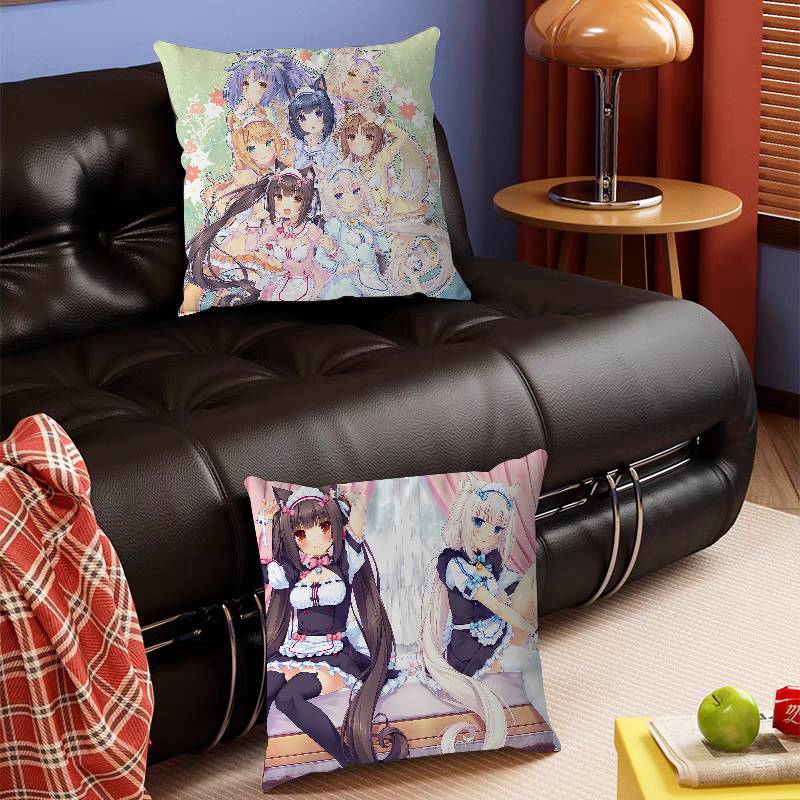 SPEL-N-Nekopara-V-Vanilla Stitch Lyckodrake Kuddfodral Soffkuddfodral Hemrum Dekoration Barnpresent