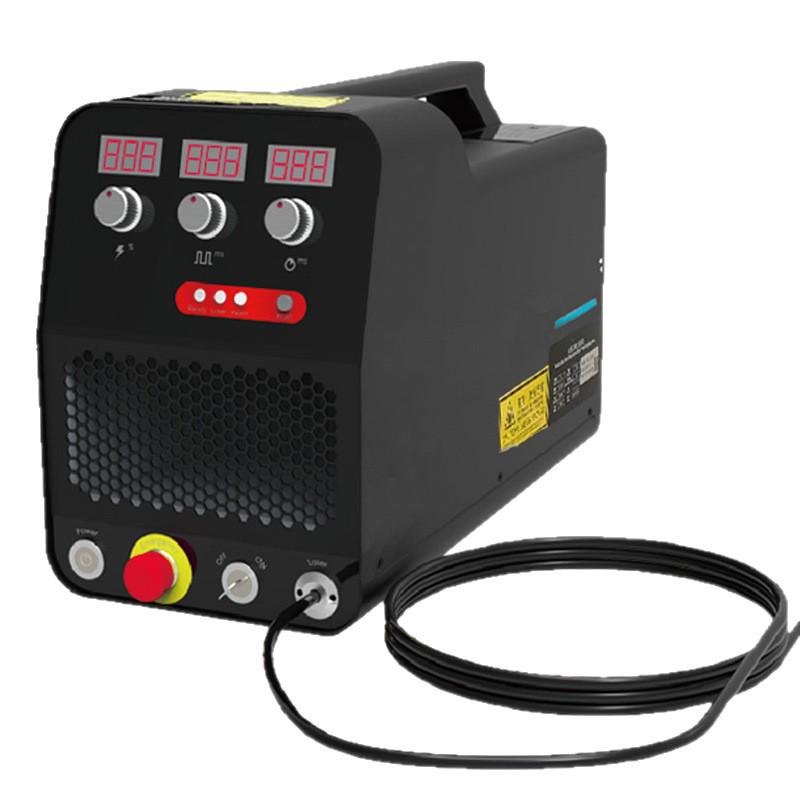 Air-Cooled Desktop Pulse Laser Spot Welder - Precision Fiber Welding Machine with Polished Fish Scale Pattern