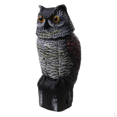 Plastic Owl Decoy Wind Activated Head + 3pcs Scerws