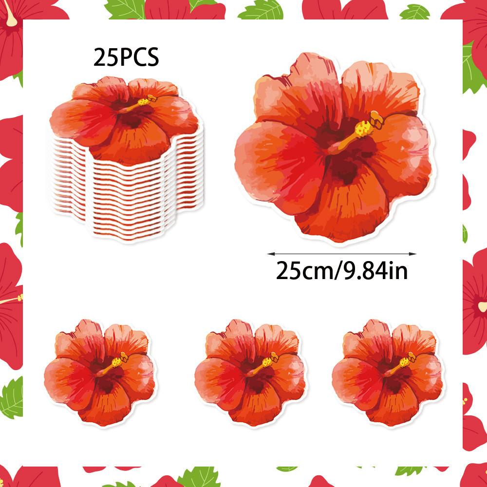 

Themed Summer Colorful Flowers Leaf Patterns Paper Placemats Decorations Party