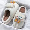 Bow cotton slippers winter 2025 new indoor home thick bottom non-slip piled warm plush slippers