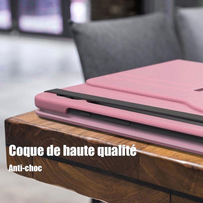 Coque de Protection - BOOLING - pour Samsung Galaxy Tab S9 - Antichoc - Rotatif 360° - Rose