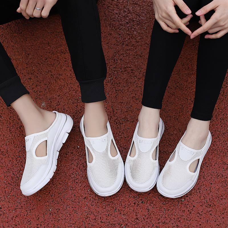 Middle -aged and Elderly Mothers Large Size Men/women's Shoes Outdoor Light Casual Shoes Breathable Couple Slippers