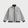 CATTEE Zweifarbige Kontrastjacke mit Stehkragen - Unisex Lässig Frühling/Herbst Lockere Passform