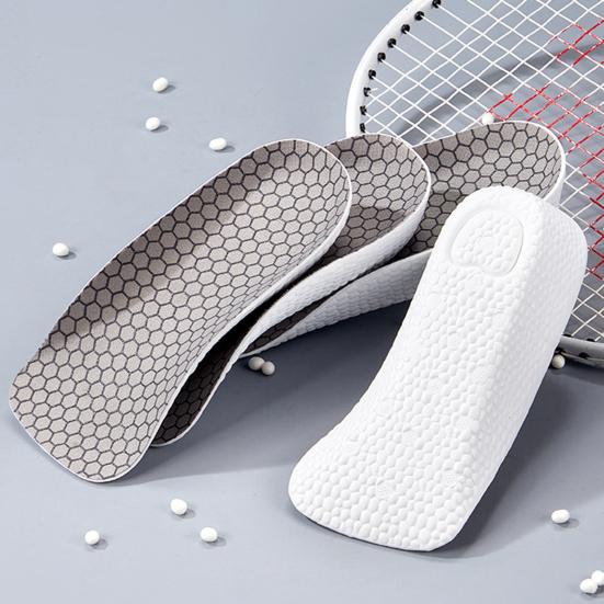 Inner Heightening Insole 2-4cm Lift Pads Soft Cushioned & Breathable with Odor Control, Non-Slip Design 3/4 Length Invisible Lift Pads for Sneakers &