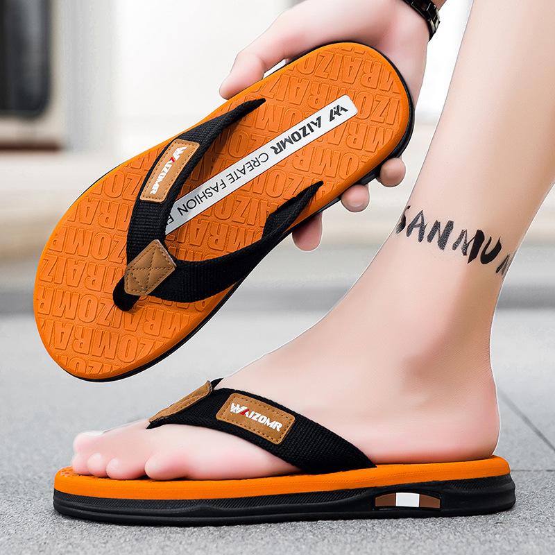 Fashion New Men's Outdoor Slippers Casual Beach EVA High Elasticity Thick Bottom Flip Flops