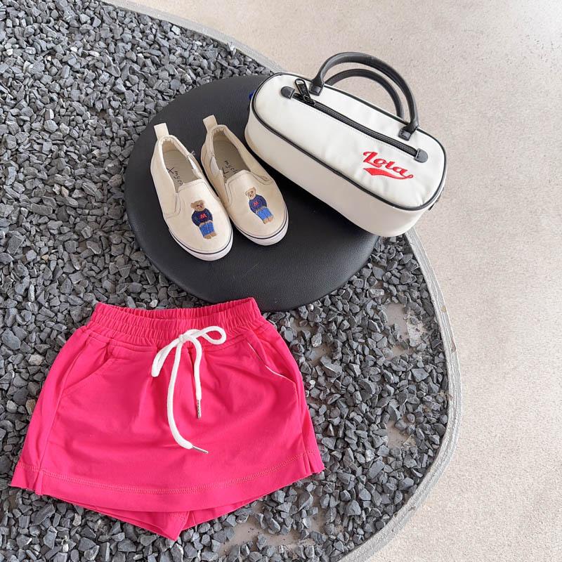 Girls Summer Solid Casual Shorts Korean Skort Baby Pants 90
