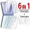6 In1 for Samsung Galaxy Z Flip 7 Front Back Screen Protector Anti-shatter Tempered Glass for Samsung Z Flip 7 Films