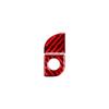 2Pcs Red Carbon Fiber Interior Glove Box Lock Cover Trim For Lexus GS300/350/460
