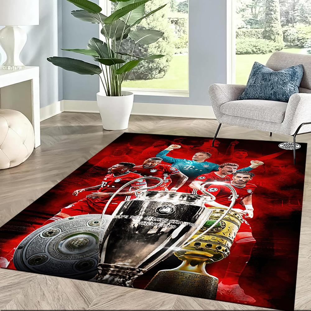 Bayern Munich Floor Rug Office Rug Suitable for Entryway Decorate room Game Room Living Rooms Antislip Carpet Anime Office Decor Gift for Festivals