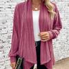 Fashion Autumn Winter Women's Long Sleeve Solid Loose Cardigan Coat Women