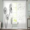 Flying Dandelion Flowers Sheer Curtains For Living Room Bedroom Tulle Curtains Kitchen Window Treatments Panel Drapes