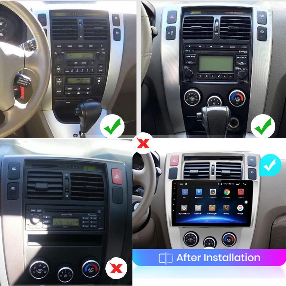 icreative Android Car Radio for Hyundai Tucson 2006 - 2013 Multimedia Video Player Navigation 2 Din Head Unit Stereo Carplay Speakers