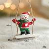 Creative Christmas Cookie Cake Old Man Ice Cream Cone Chef Old Man Donut Gingerbread Man Pendant for Christmas Tree Decoration