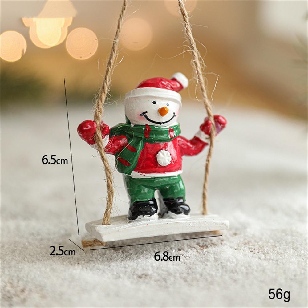 Creative Christmas Cookie Cake Old Man Ice Cream Cone Chef Old Man Donut Gingerbread Man Pendant for Christmas Tree Decoration