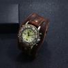 Cowhide Strap Cowhide Bracelet Watch Black Brown Watch Bracelet Leather Strap Watch  Casual