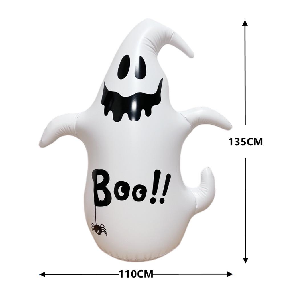 Large Inflatable Halloween Pumpkin and Ghost Tumbler Decoration for Outdoor Scenes