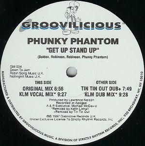 

12inch Record PHUNKY PHANTOM Get Up Stand Up GM034 Groovilicious 1997 US Dance Electronica Used