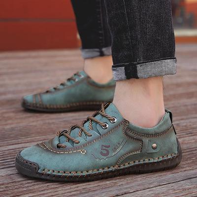Casual Sneakers Leather Shoes Men Loafers Hot Sale Moccasins Tooling Shoe