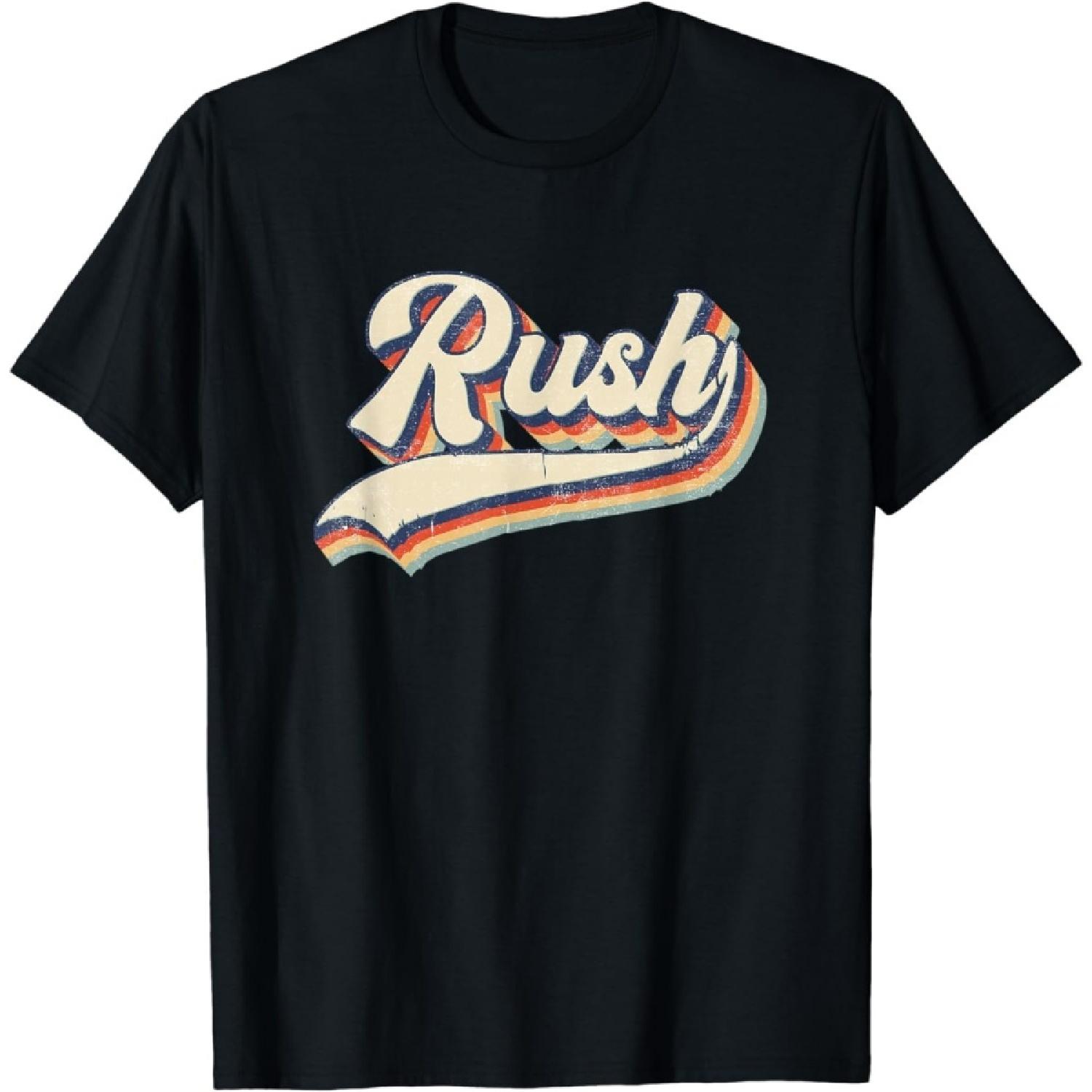 AspeAr Rush Surname Vintage Retro Gift Men Women T-Shirt S