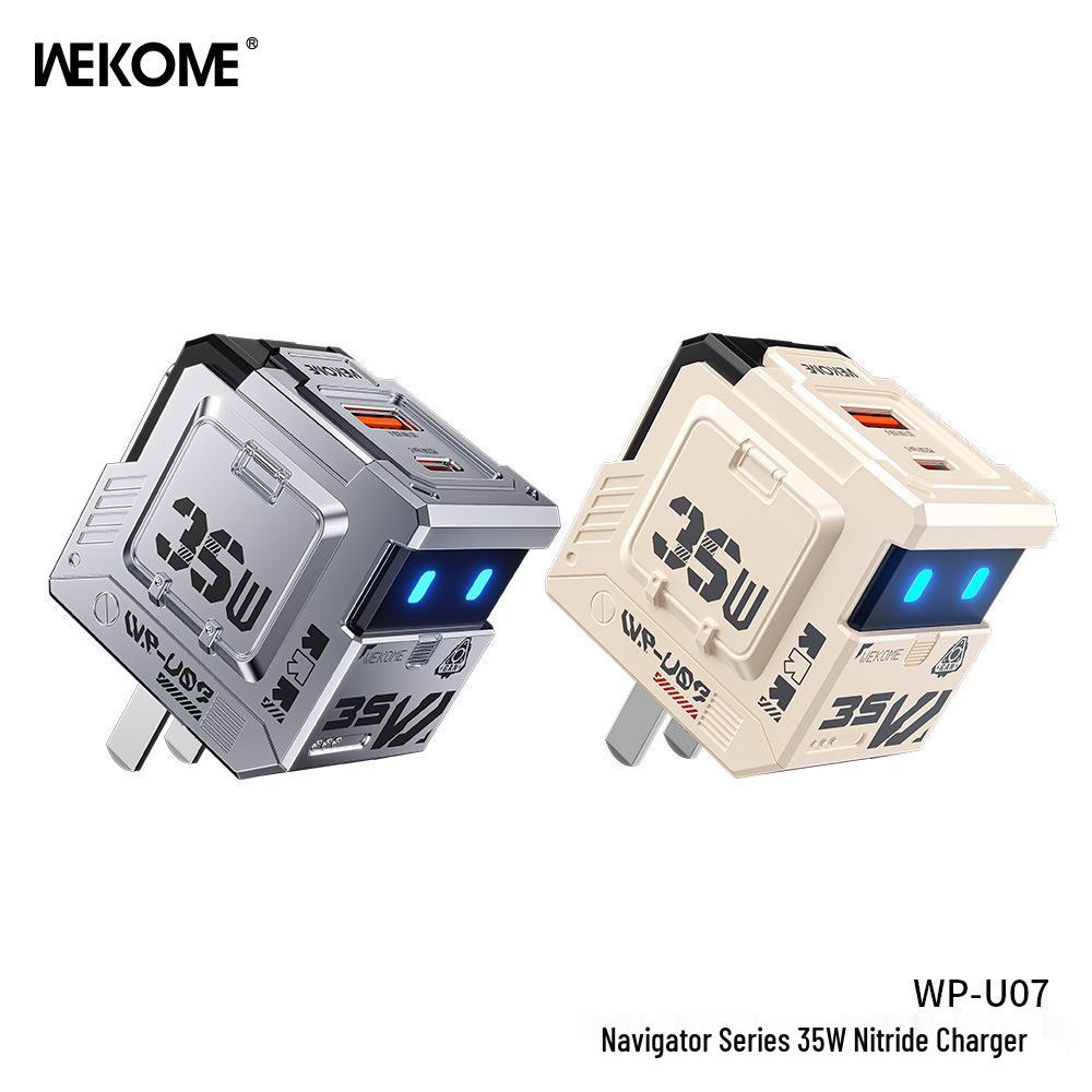 Wekome Navigator 67W Low-Temp Fast Charging GaN 3-Port Mobile Charger - Chinese/European/British Standards