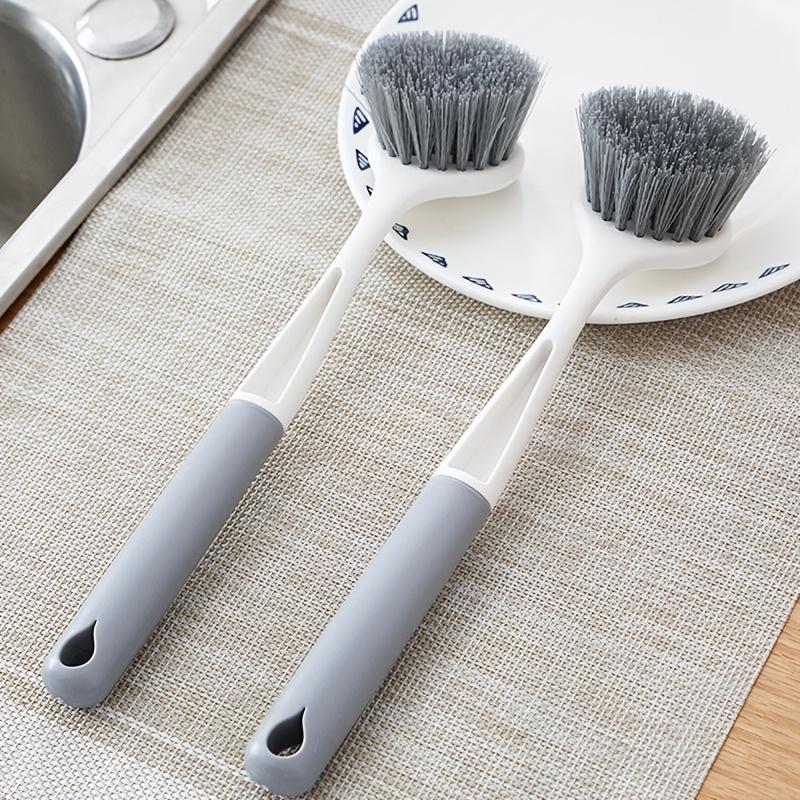 1pc Long-Handled Reusable Cleaning Brush - Effective Household Decontamination and Dishwashing Tool for Sink, Stove, and Cup Cleaning