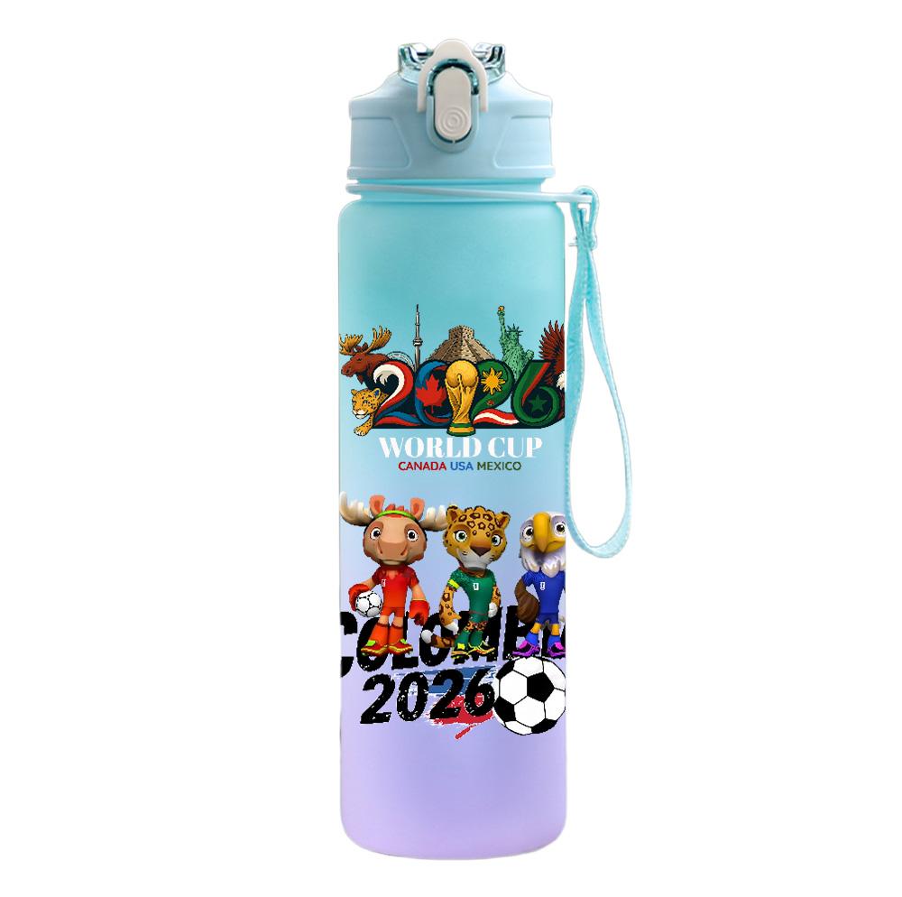 Grote Capaciteit Buiten Draagbare Touw Drinkfles Cadeau voor Jongens en Meisjes Voetbalfan Waterfles 2026 FIFA Wereldbeker Waterbeker