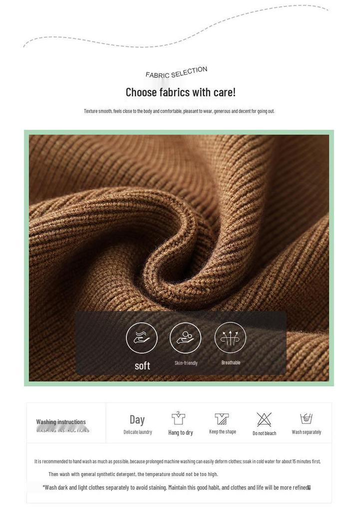 Elegant Lapel Knit Cardigan for Mid-Aged and Elderly Women - 2025 Spring & Autumn Style