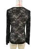 2024 Autumn/Winter Floral Lace Fan-Shaped Blouse for Women