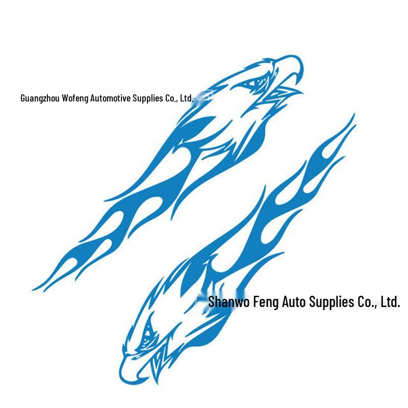 Flame Eagle Tribe Car Side Skirt Decal D356