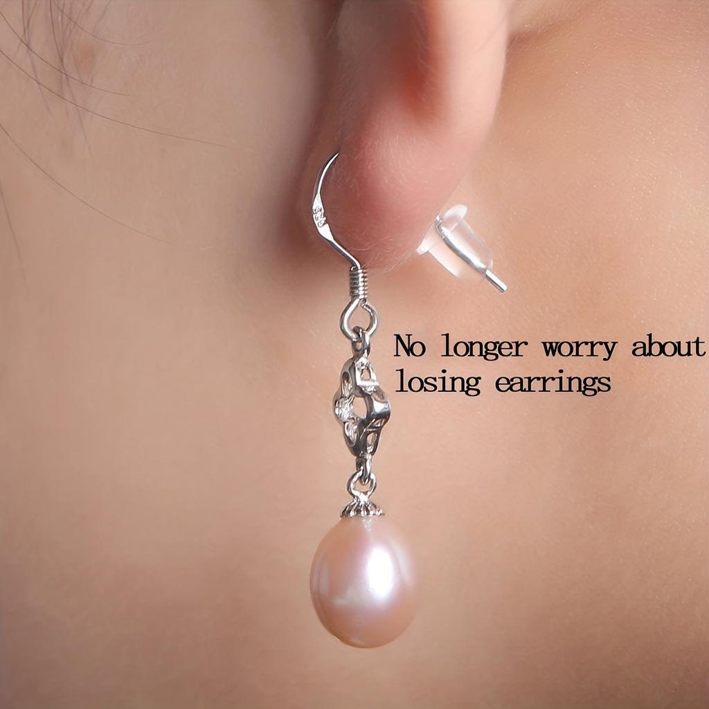 100Pcs DIY Jewelry Earrings Earrings Accessories Anti-silicone Behind-the-ear Plugs Premium Stud Earrings Plugs