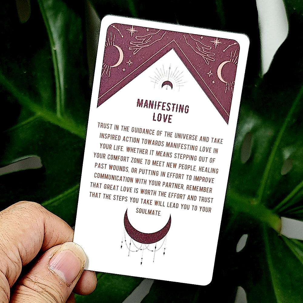 10.3*6cm Cosmic Connections Oracle Deck 54 Pcs Oracle Cards Inspired By The Universe for Love & Relationship