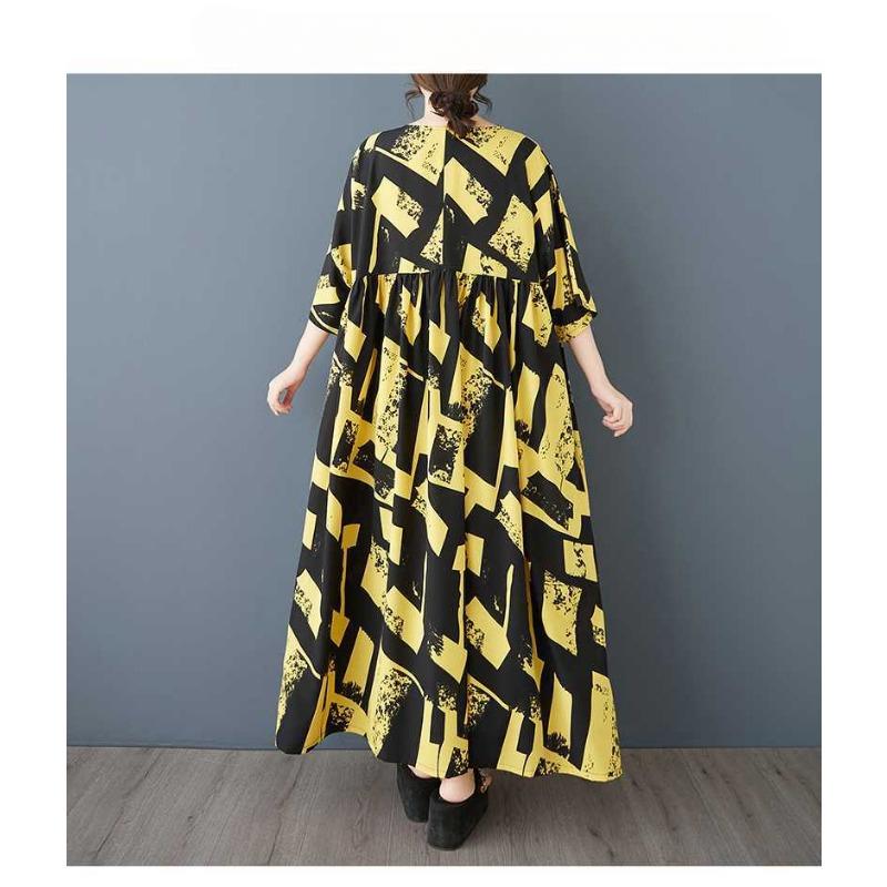 Sommer Retro Lockerer Rock Lässiges Modekleid für Frauen