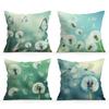 Dandelion Cushion Pillowcase Printed Polyester 45X45Cm Throw Pillowcover Decorative Sofa Cushion Pillowslip Home Decor