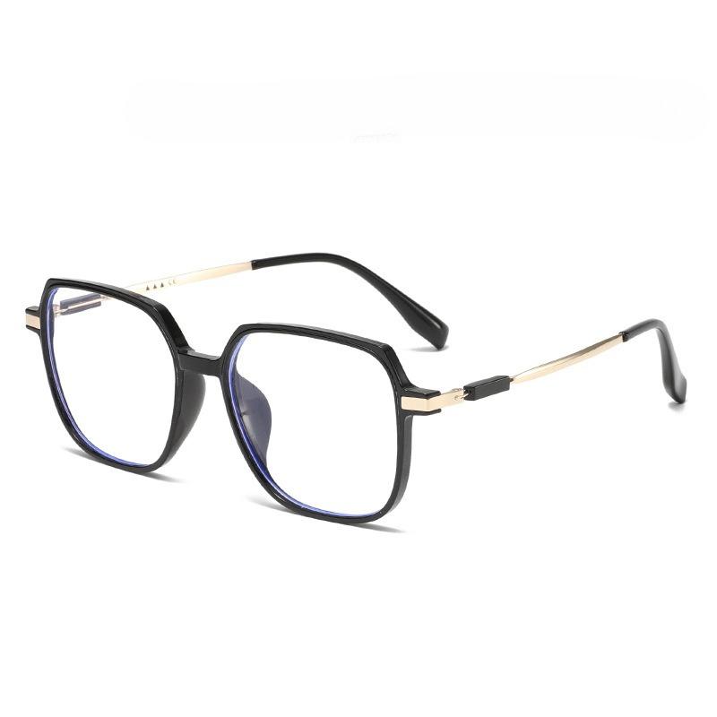 Fashion Large Frame Myopia Glasses Men Women Blue Light Blocking Eyewear Anti Eyestrain Hd Vision Prescription Lens-1.25-2.25